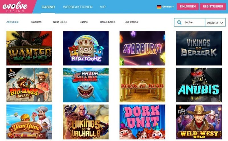 Meilleur evolve casino review à France
